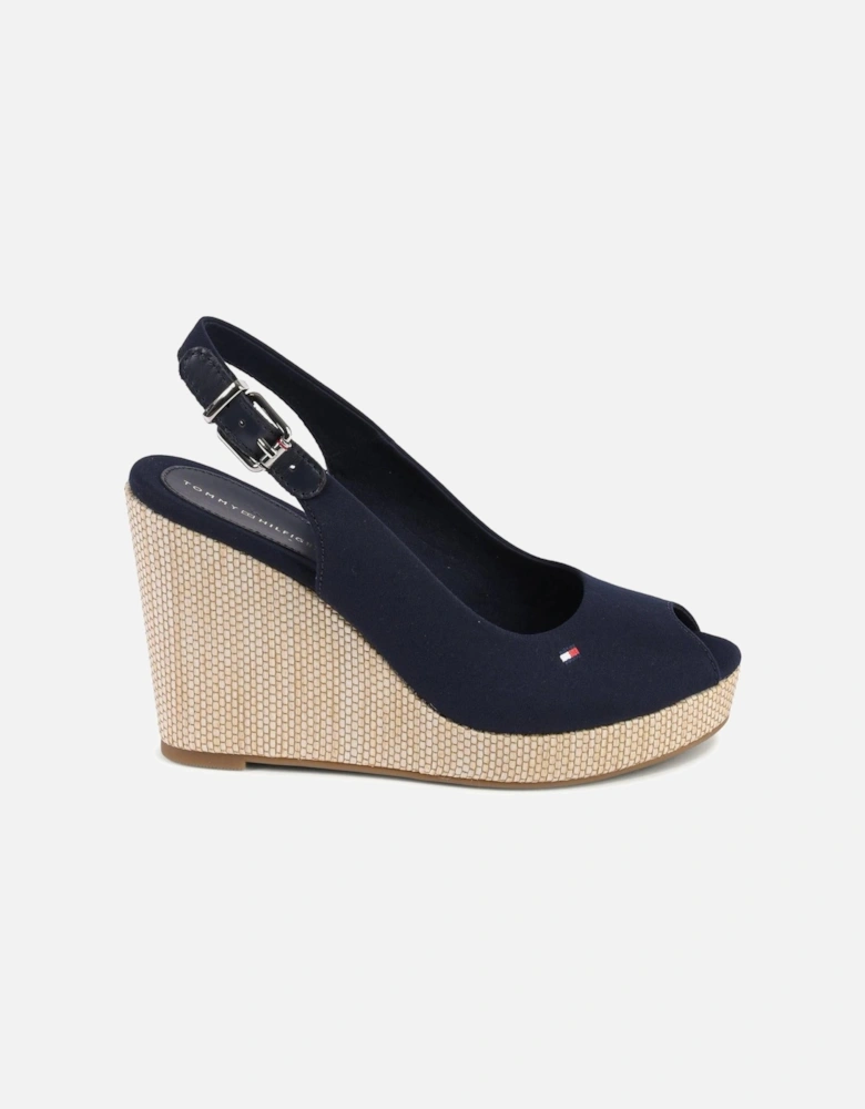 Canvas Espadrille Wedge Sandals