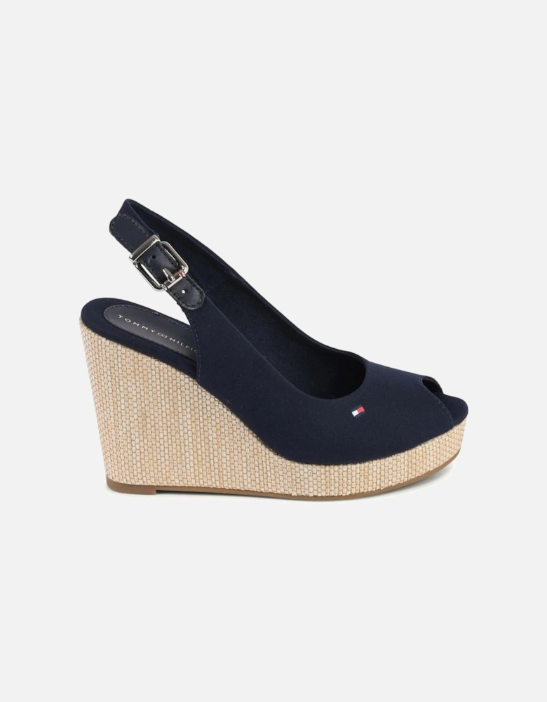 Canvas Espadrille Wedge Sandals
