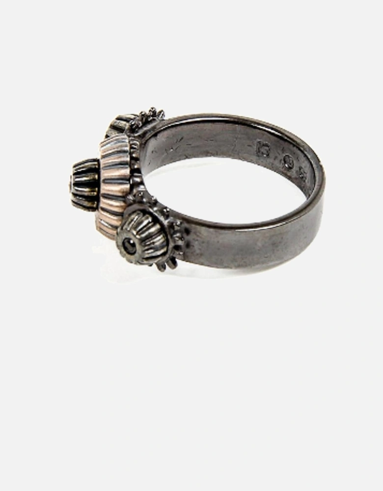 Intrecciato Ring Black Onyx