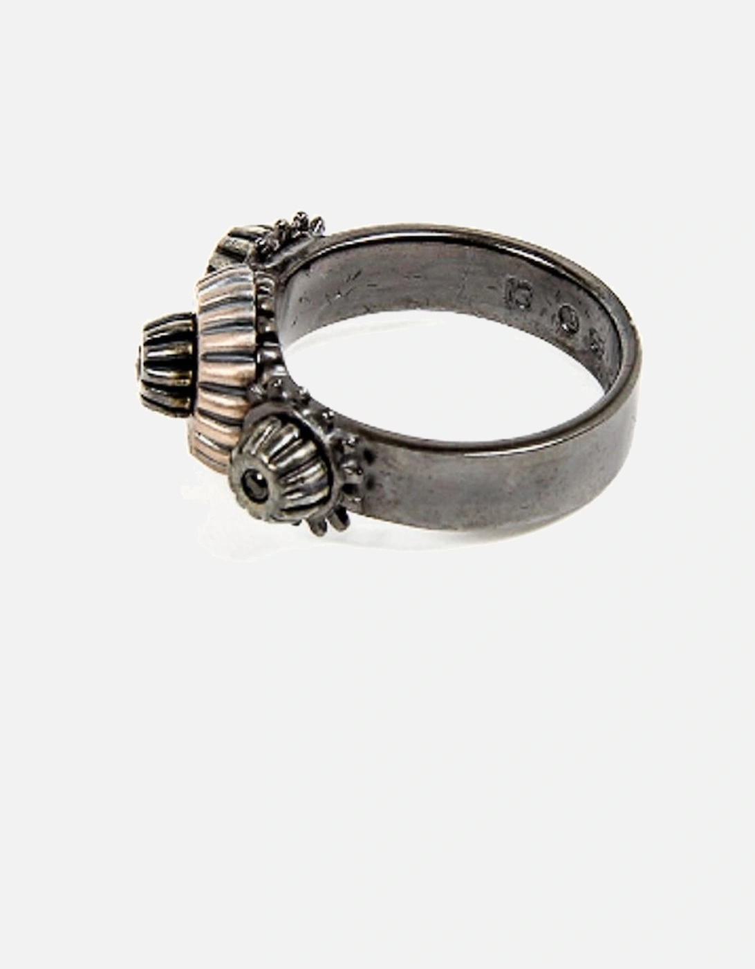 Intrecciato Ring Black Onyx