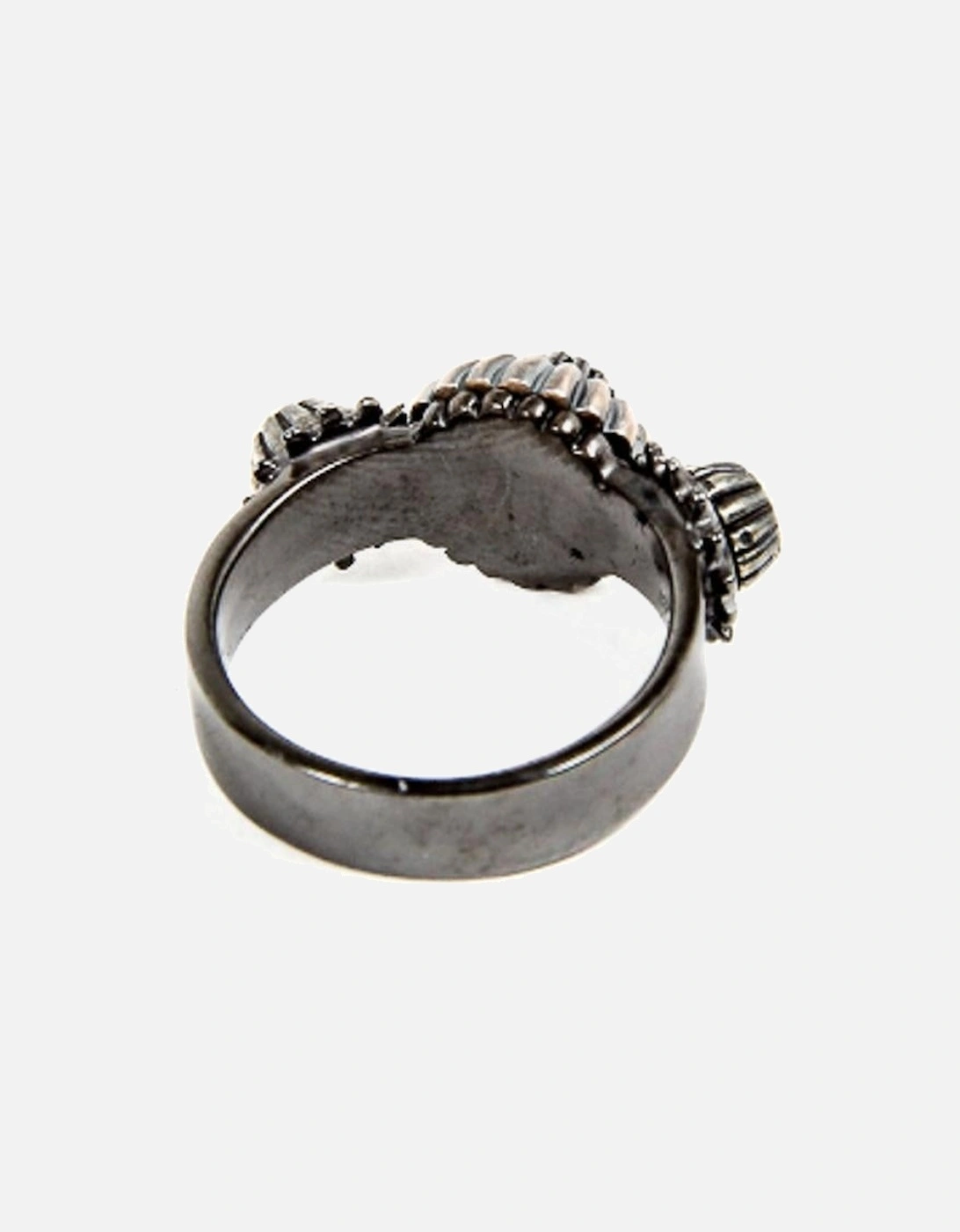 Intrecciato Ring Black Onyx