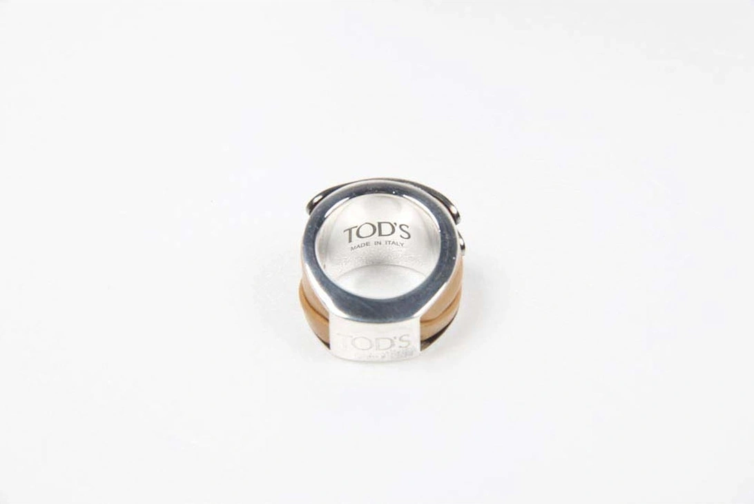 Leather Wrap Ring Beige