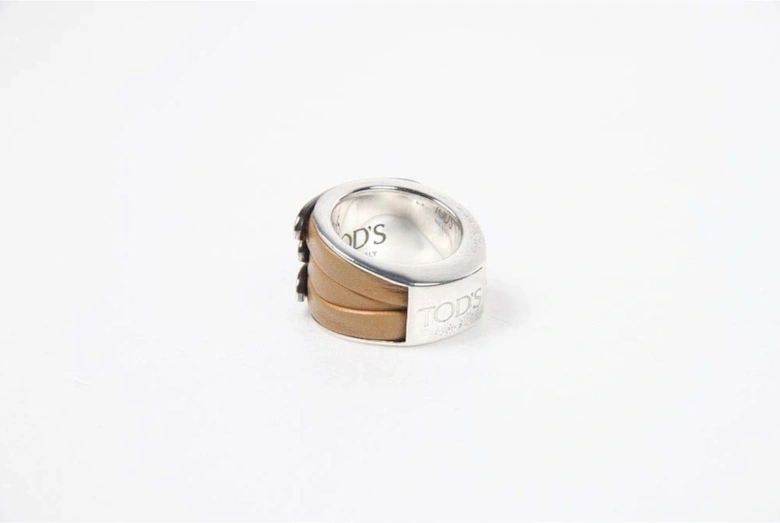 Leather Wrap Ring Beige