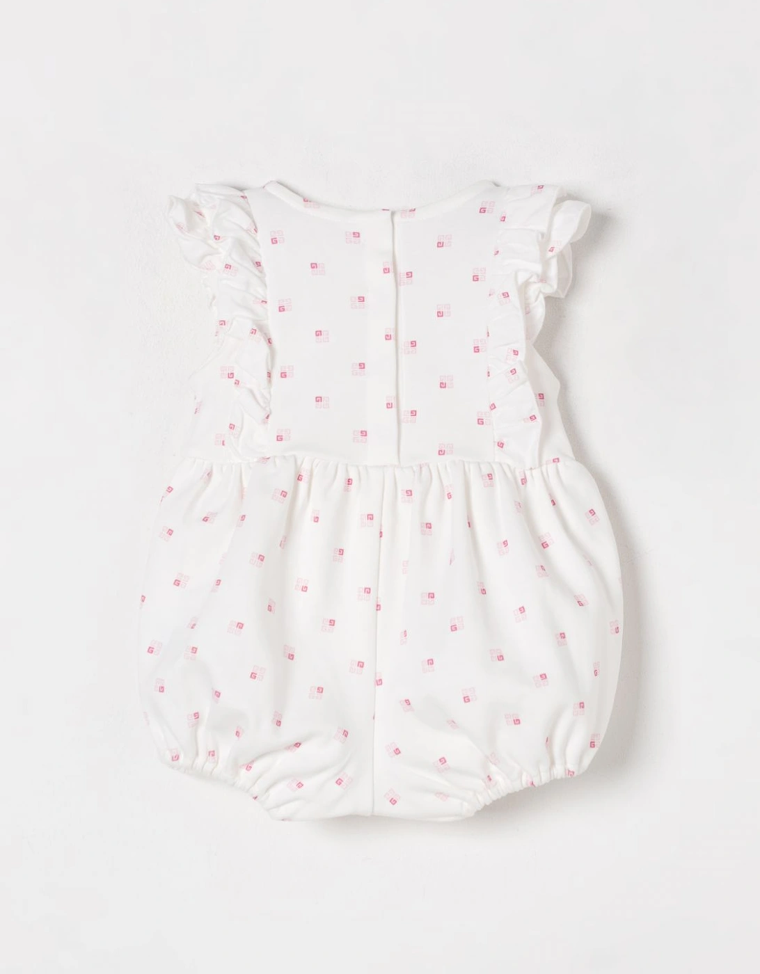 Baby Romper Pink Geometric Print