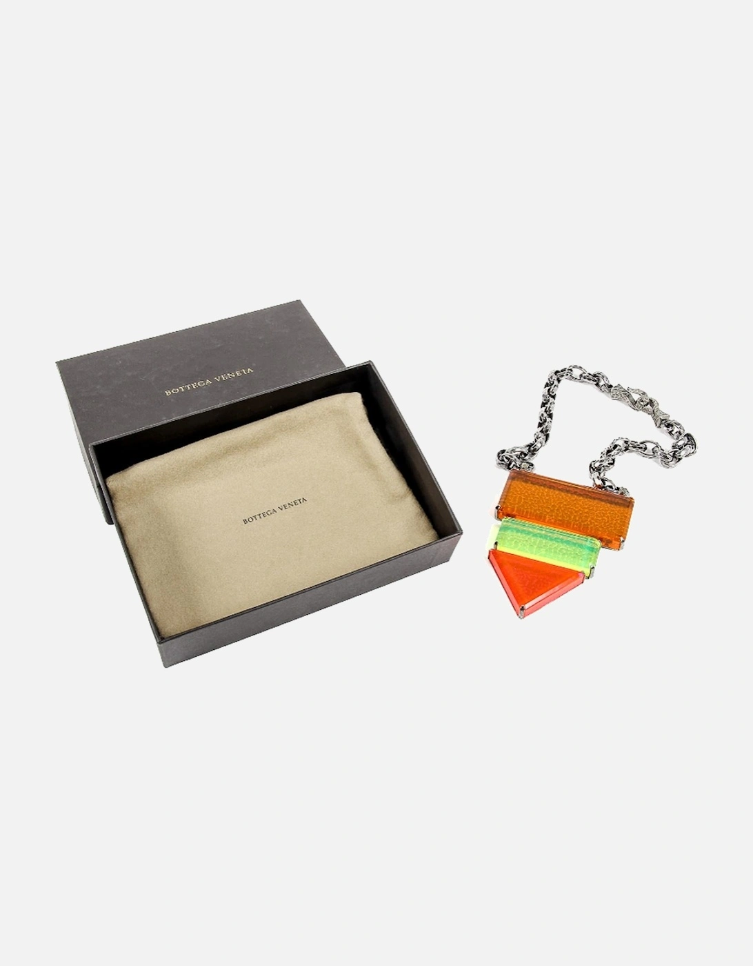 Geometric Resin Pendant Necklace