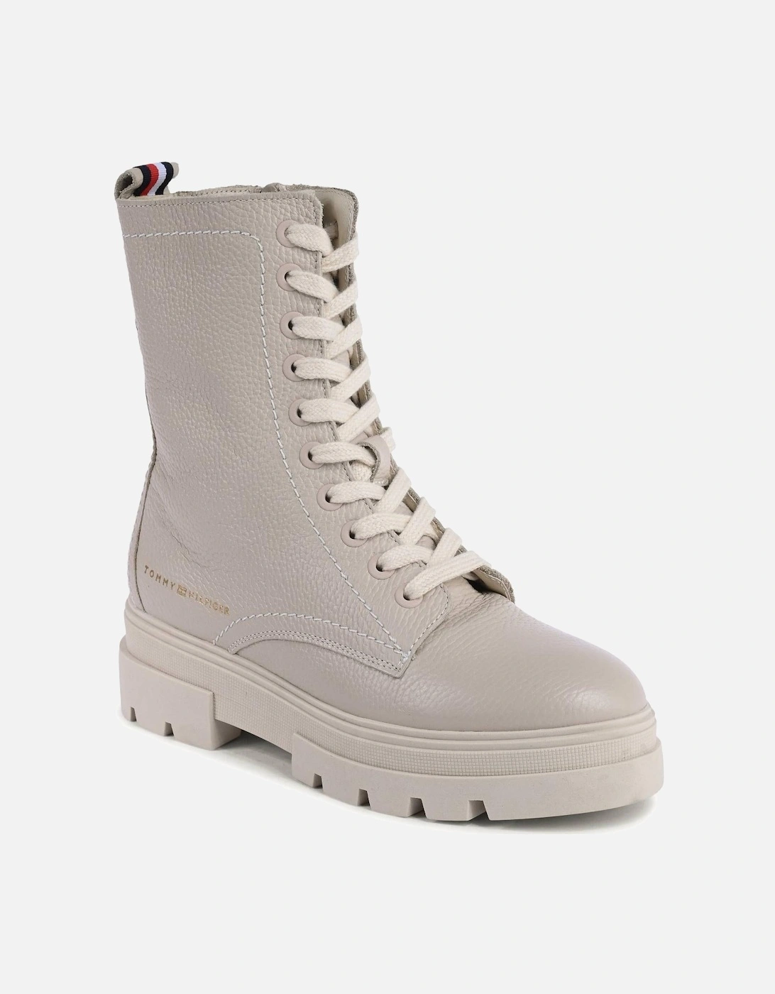 LaceUp Leather Platform Boots