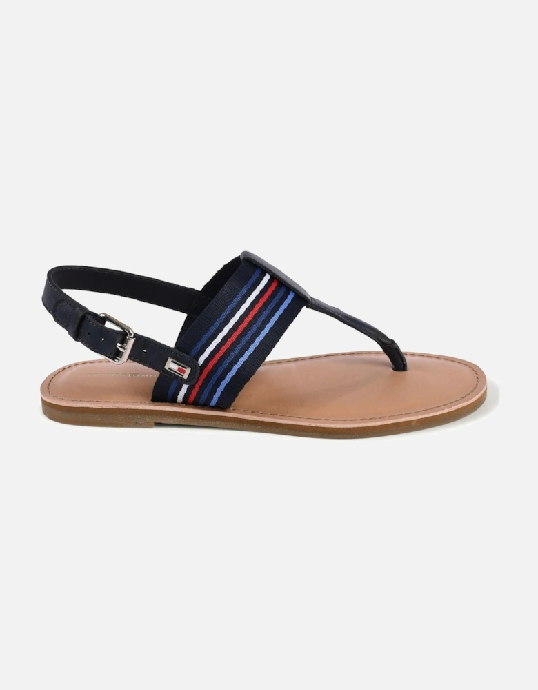 Elegant Strappy Sandals with Durable Polyester Composition