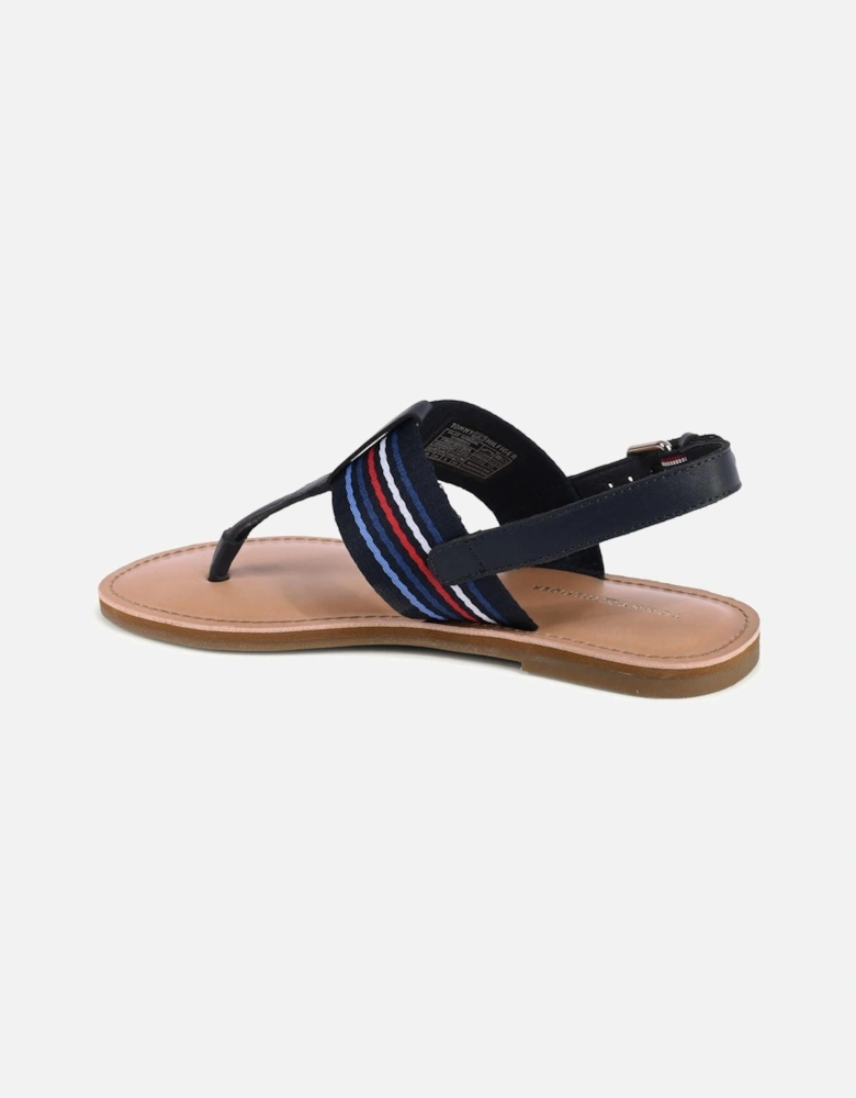 Elegant Strappy Sandals with Durable Polyester Composition