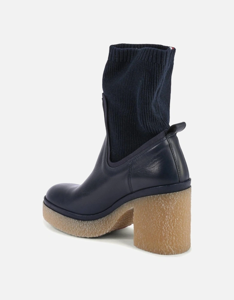 Leather Ankle Boots with Classic Detailing