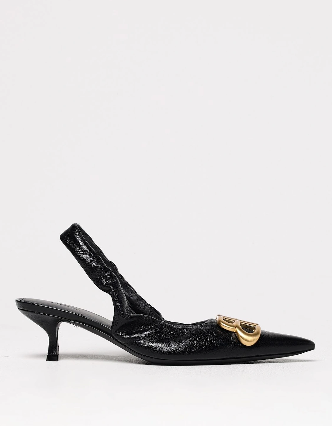 Leather Slingback Pumps Kitten Heel, 5 of 4