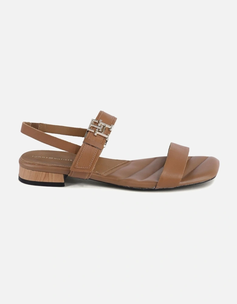 Leather Block Heel Sandals