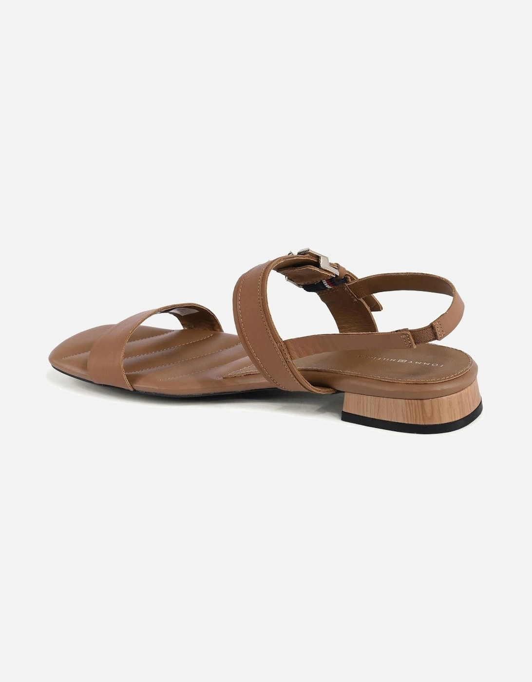 Leather Block Heel Sandals