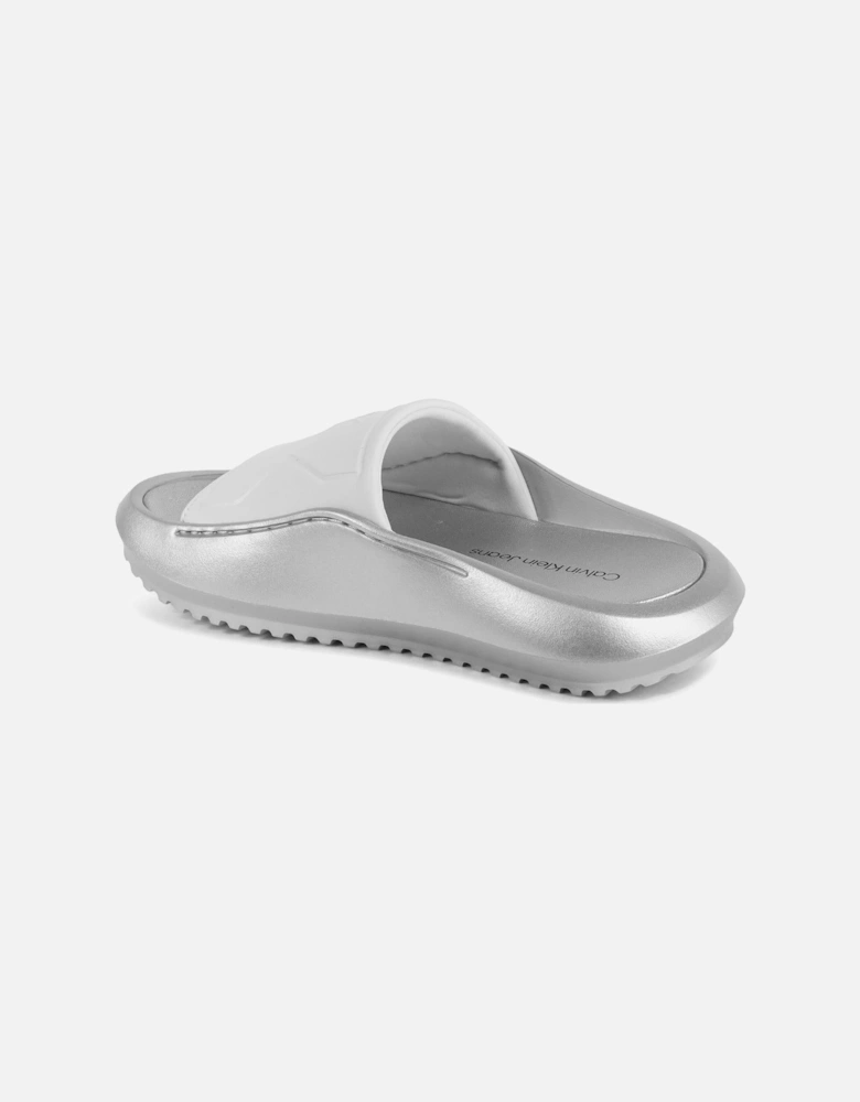 Silver Slides Comfortable Footwear