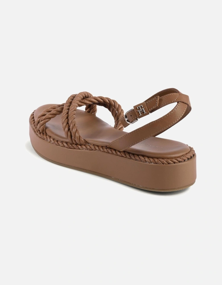 Platform Sandals Rope Detail