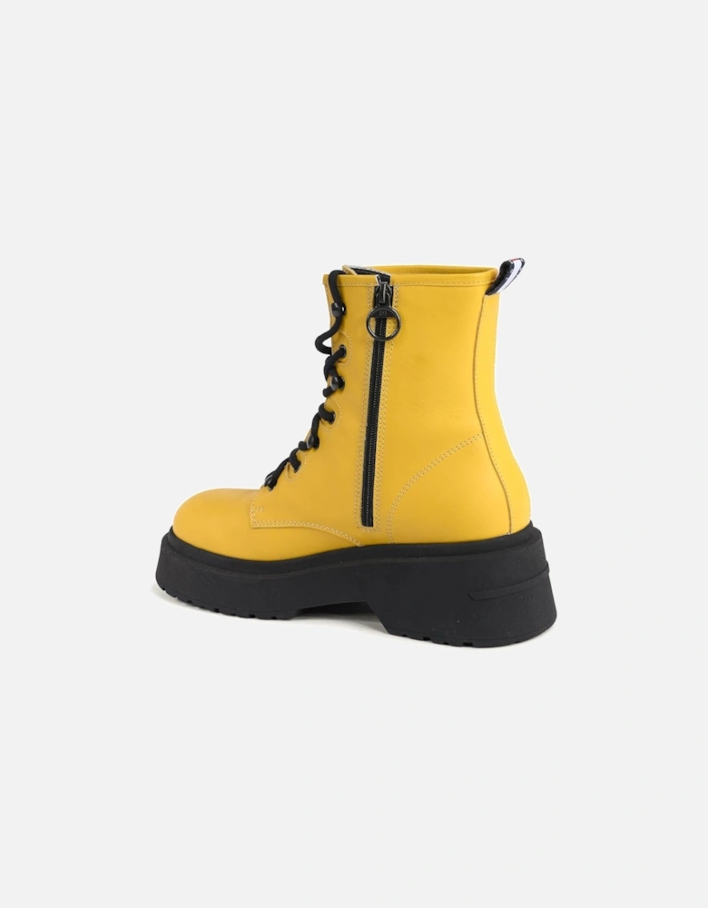 LaceUp Platform Ankle Boots