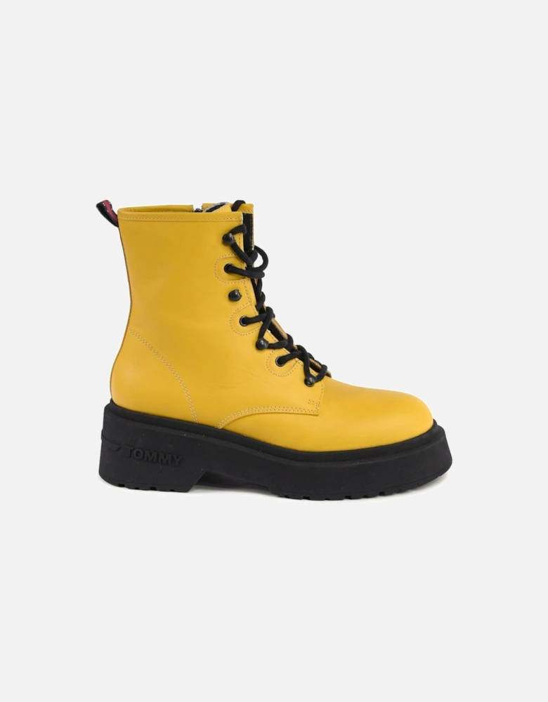 LaceUp Platform Ankle Boots