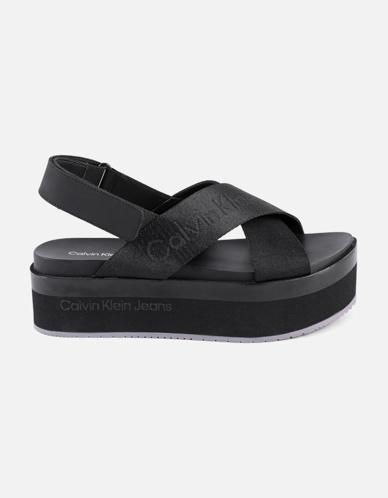 Platform Cross Strap Sandals