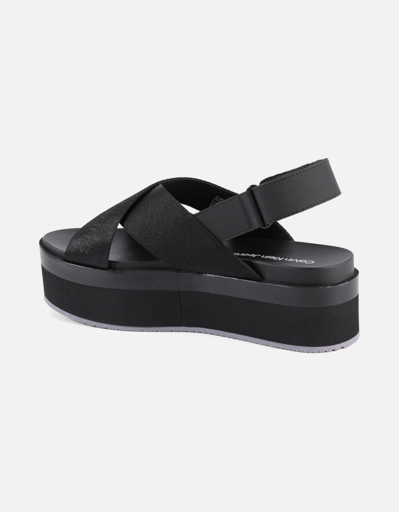 Platform Cross Strap Sandals