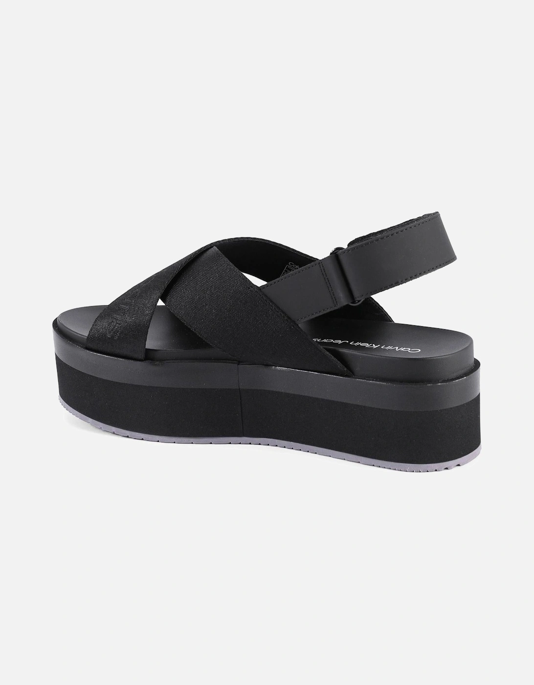 Platform Cross Strap Sandals
