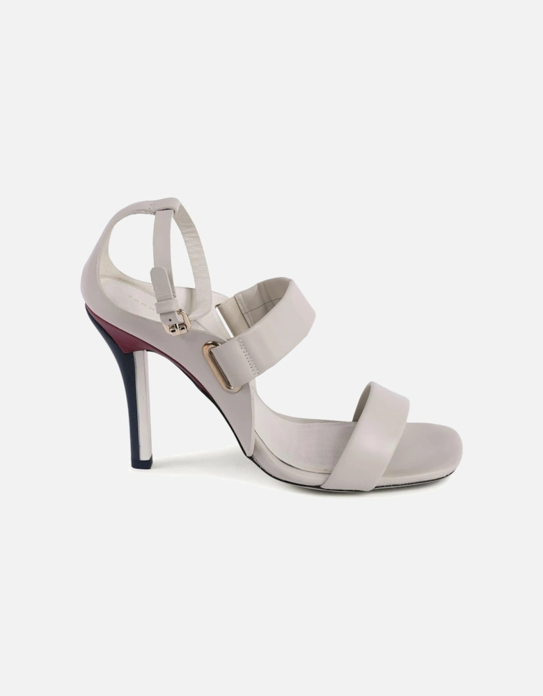 Leather TwoStrap High Heels