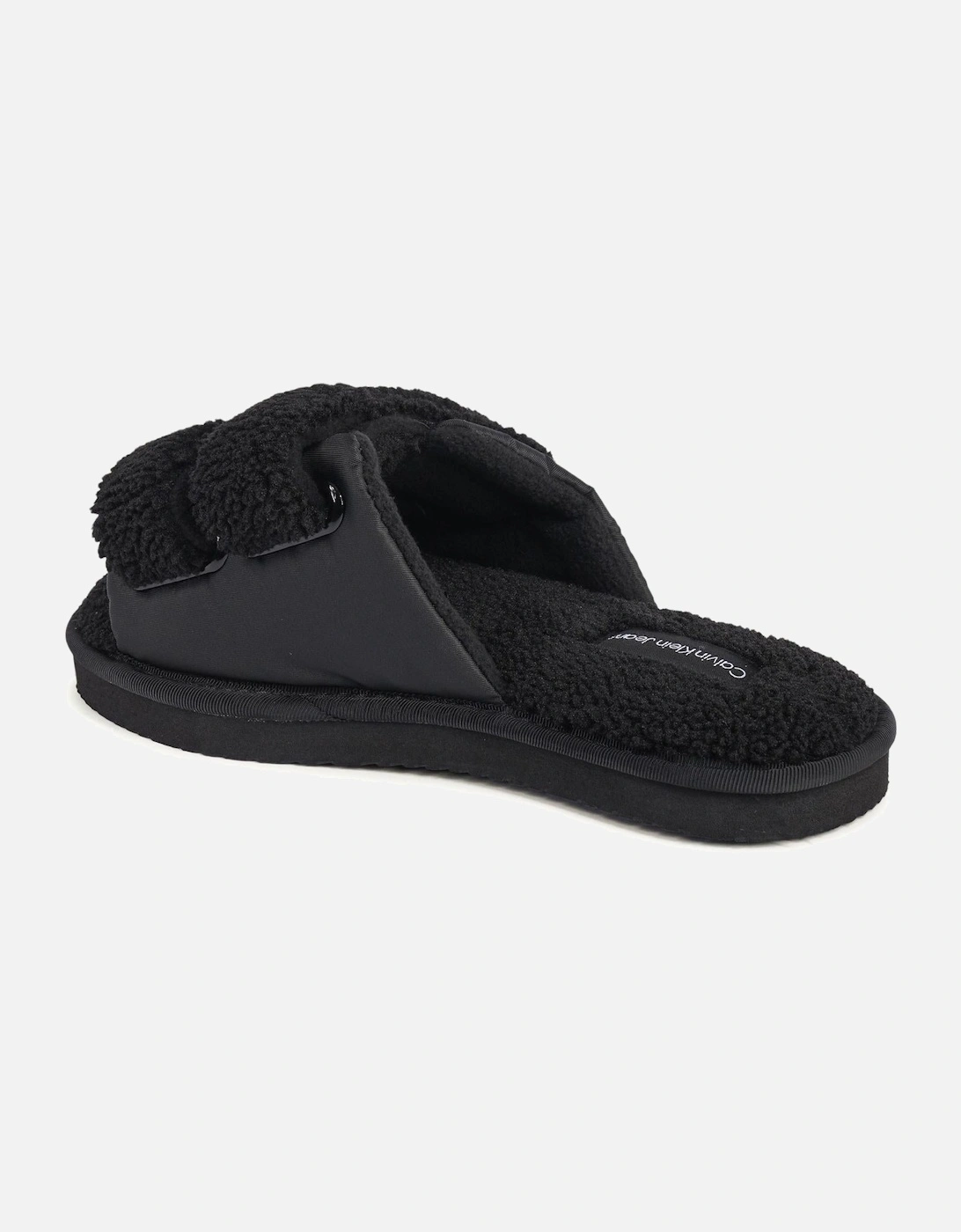Double Strap Plush Slippers
