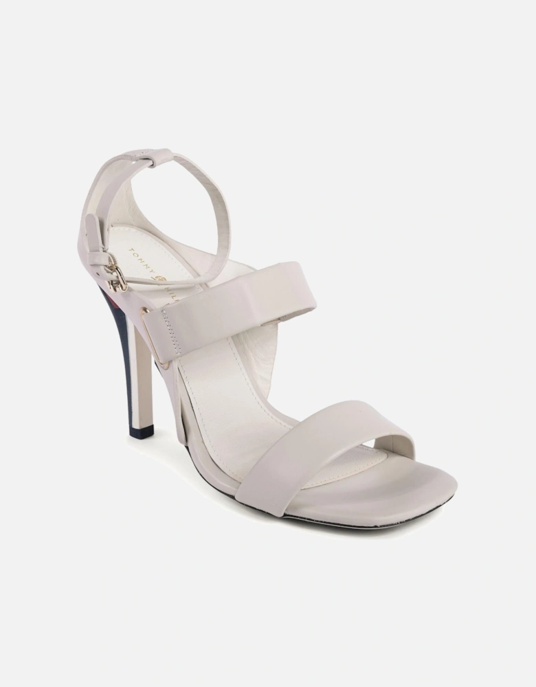 Leather TwoStrap High Heels