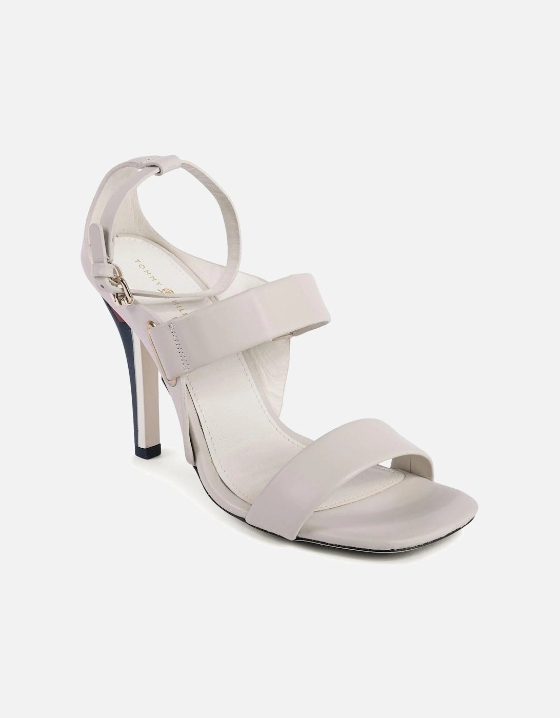 Leather TwoStrap High Heels