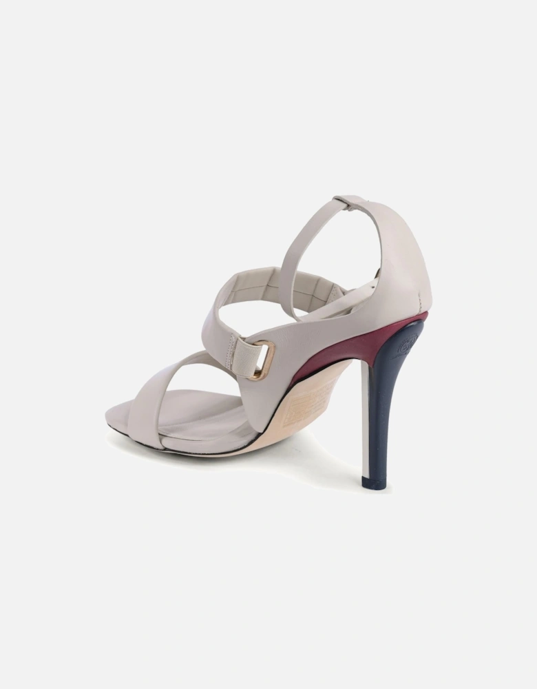 Leather TwoStrap High Heels
