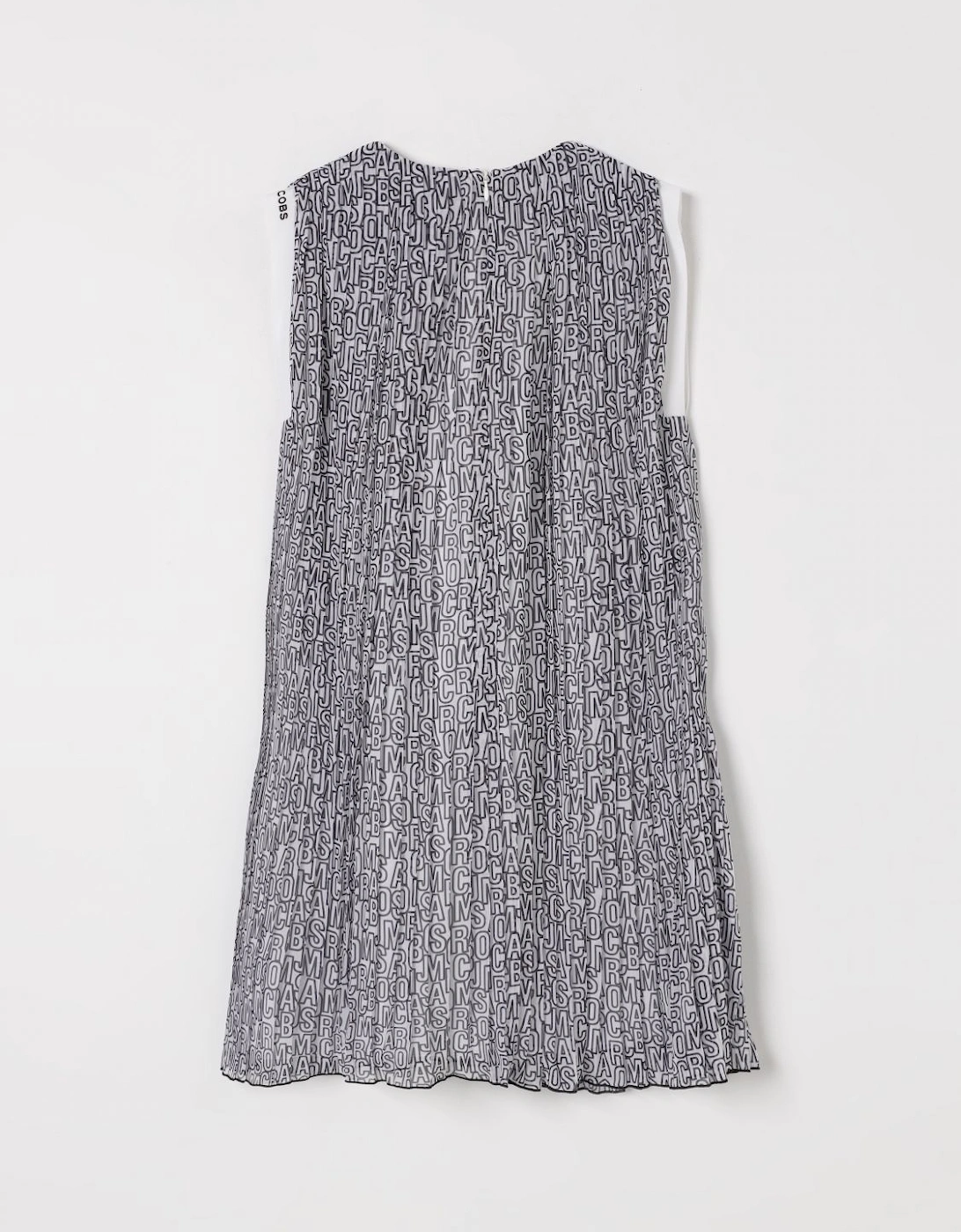 Pleated AllOver Print Dress