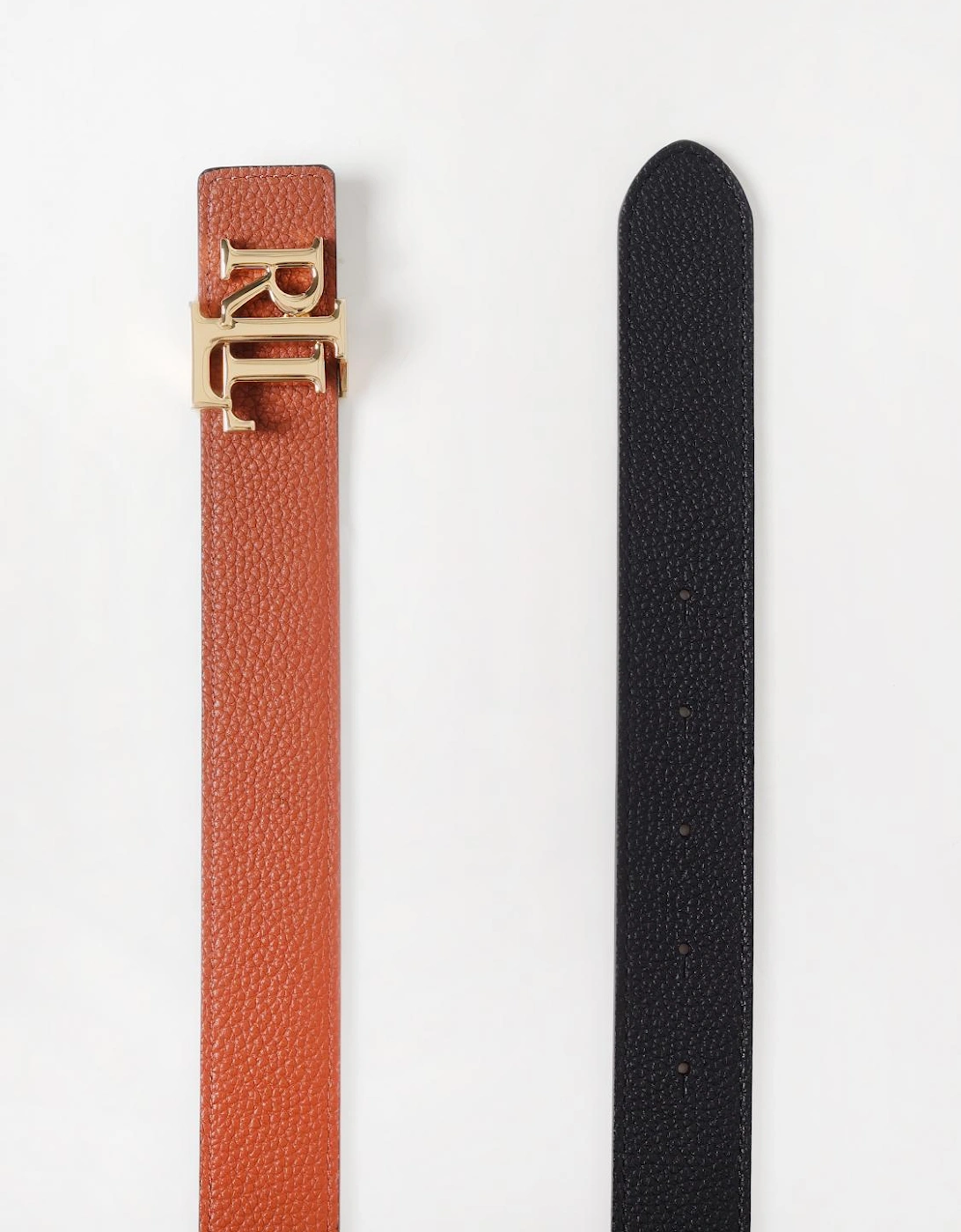 Reversible Leather Belt with Buckle