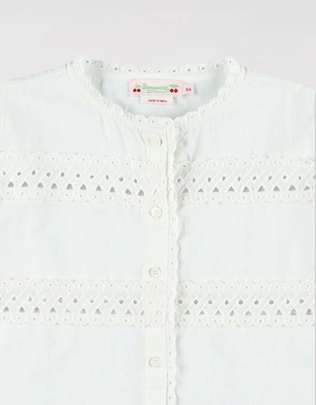Eyelet Detail Blouse Top