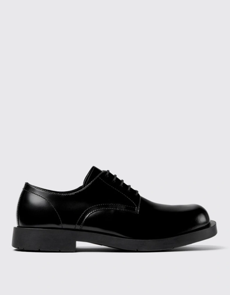 Leather Derby Shoes Chunky Sole