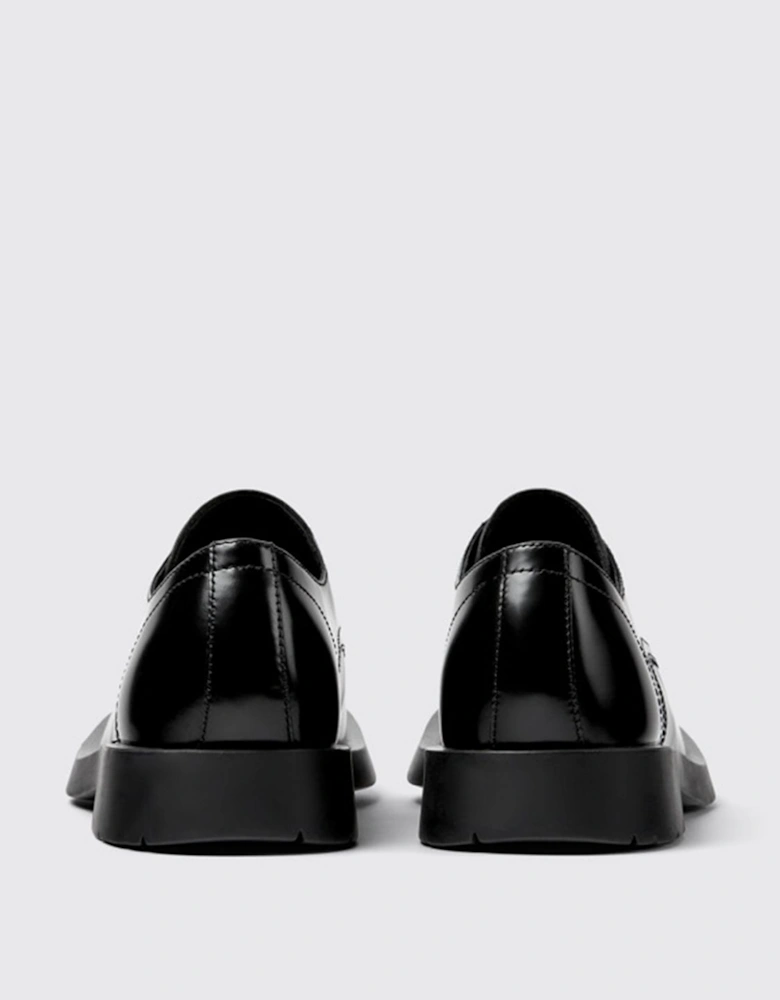 Leather Derby Shoes Chunky Sole