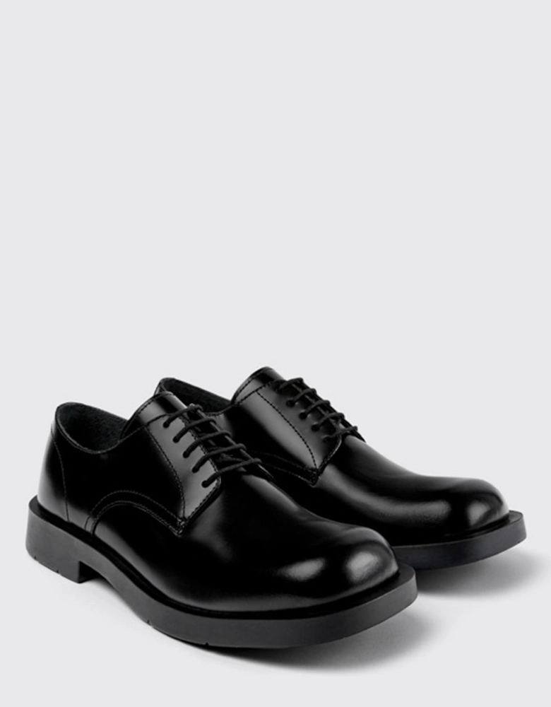 Leather Derby Shoes Chunky Sole