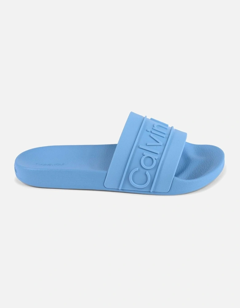 Embossed Logo Slide Sandals