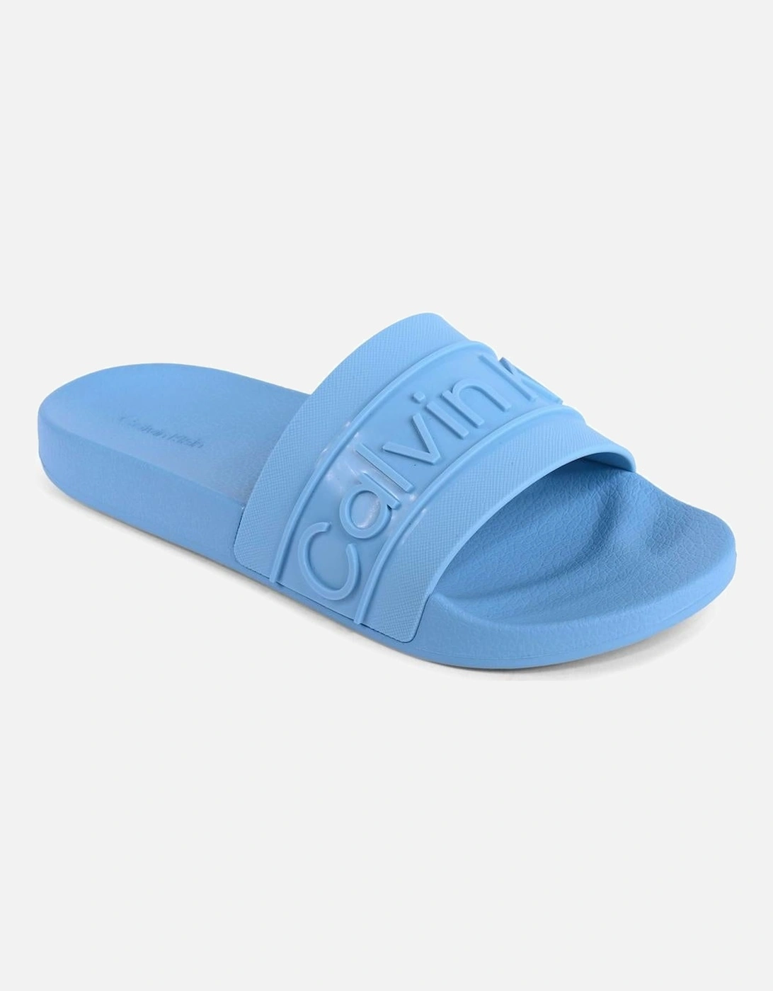 Embossed Logo Slide Sandals