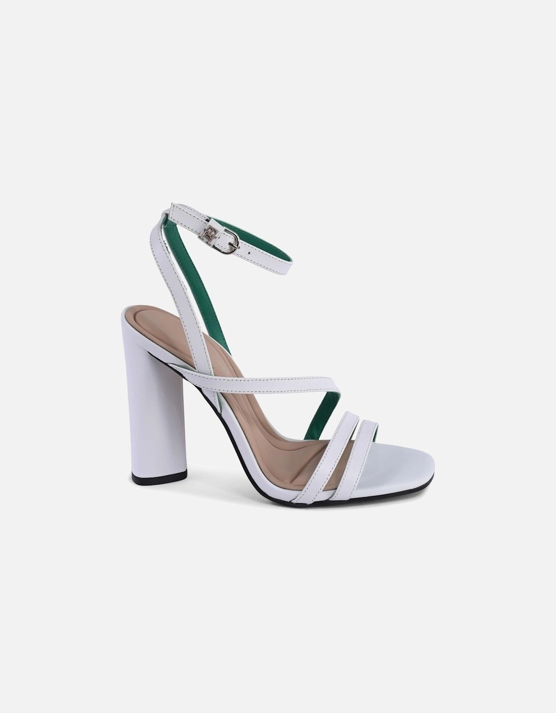 Leather Block Heel Sandals, 4 of 3