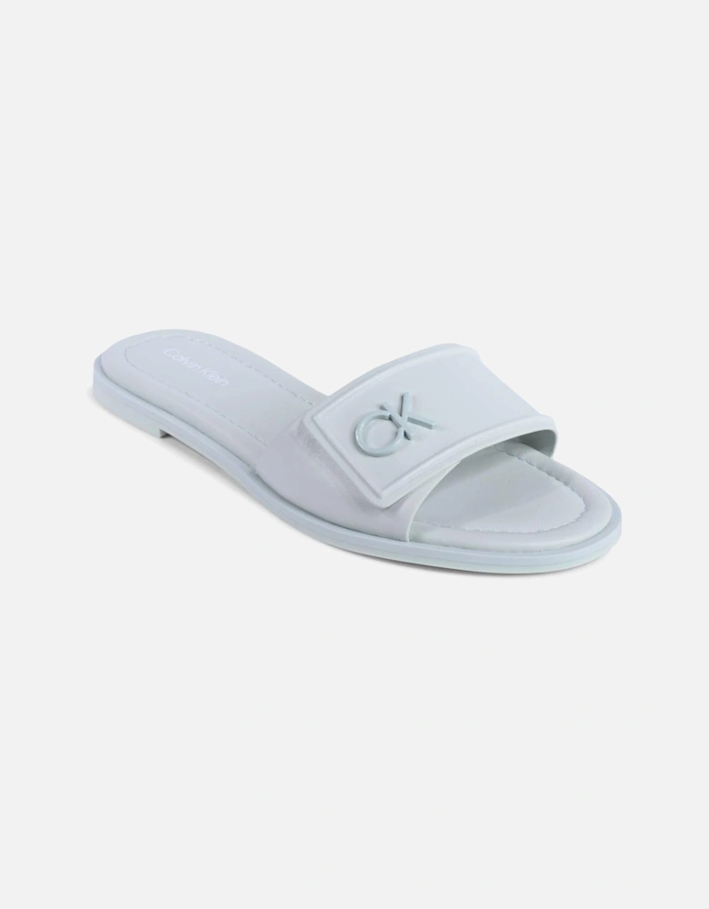 Leather Strappy Sandal with Buckle Detail