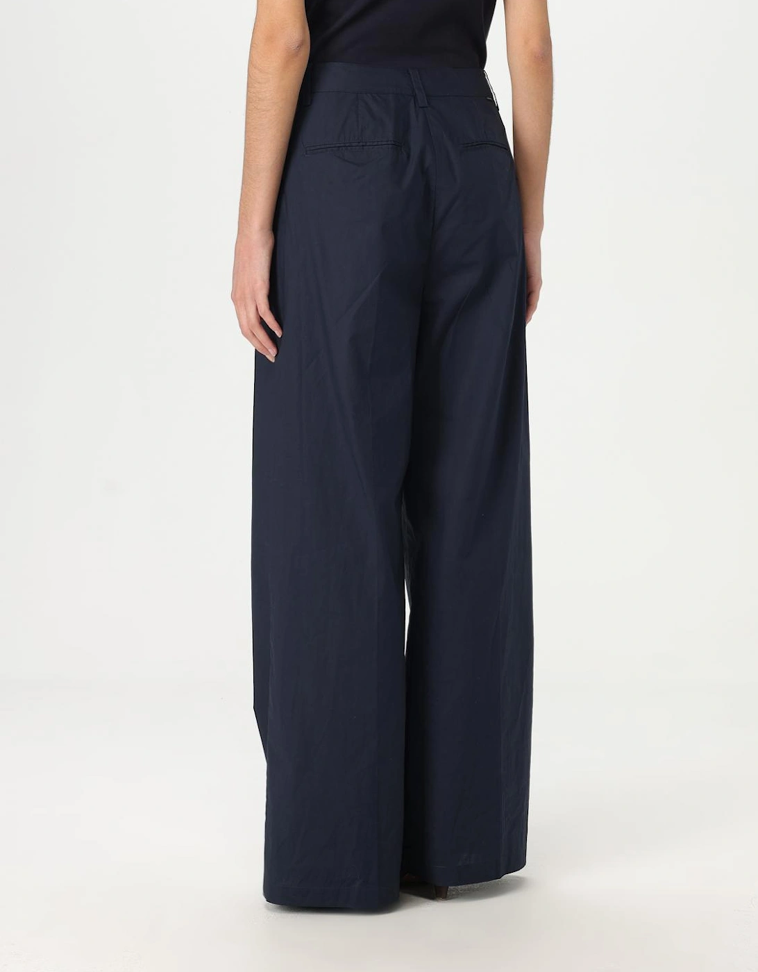 Wide Leg Cotton Trousers