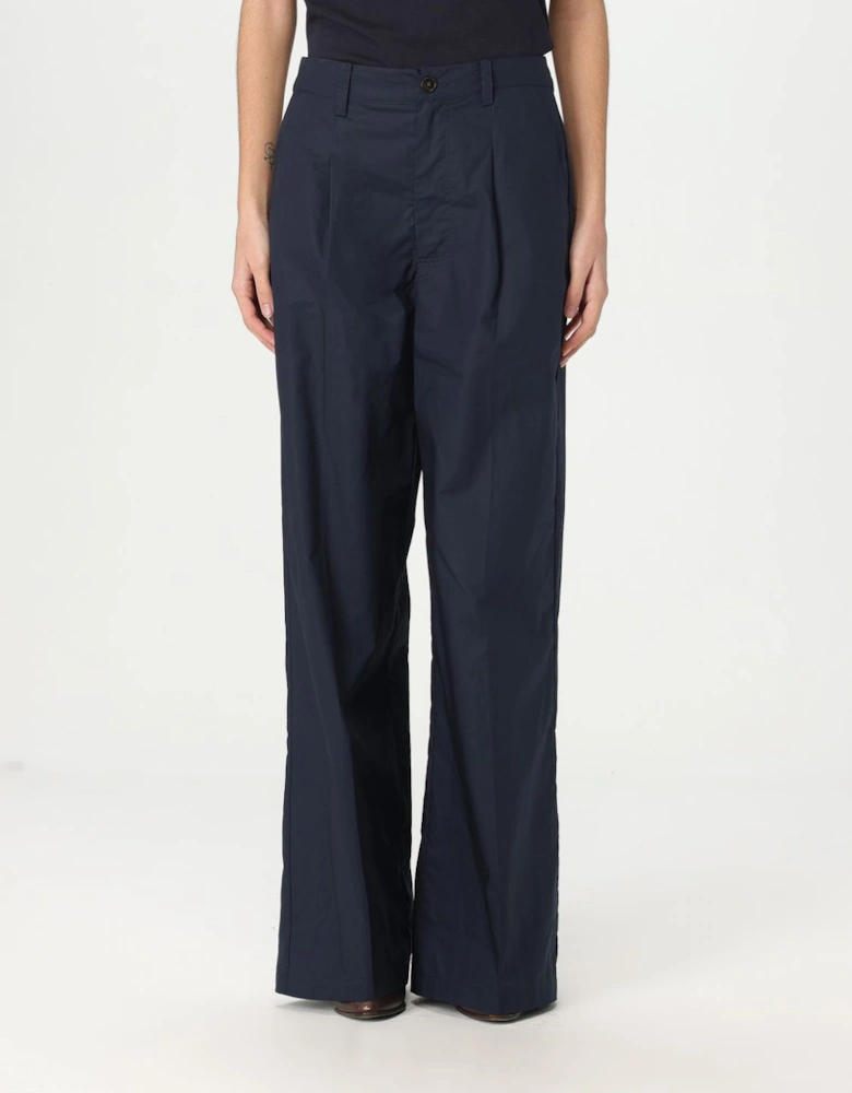 Wide Leg Cotton Trousers
