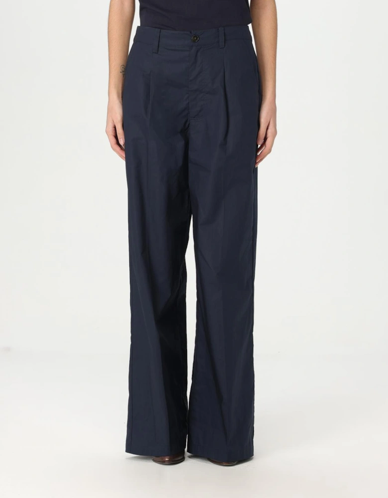 Wide Leg Cotton Trousers