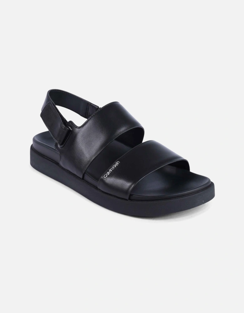 Leather Slide Sandals