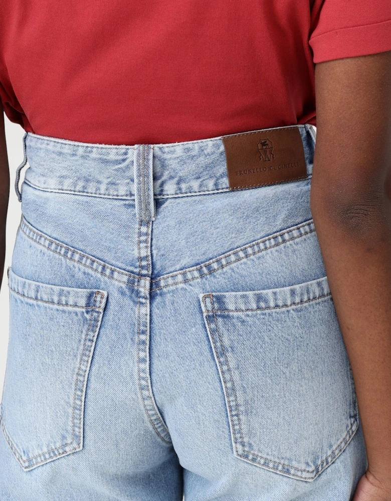 Wide Leg Jeans High Waist Relaxed Fit