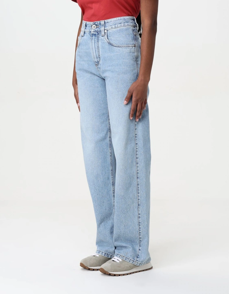 Wide Leg Jeans High Waist Relaxed Fit