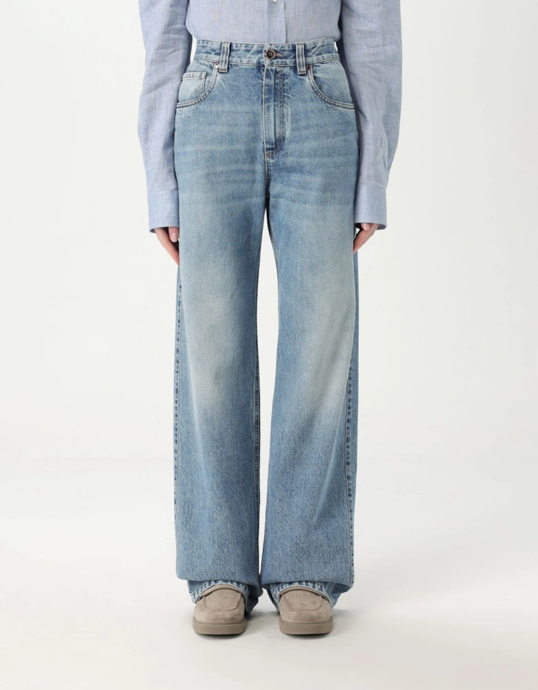 Wide Leg Jeans High Waist Relaxed Fit