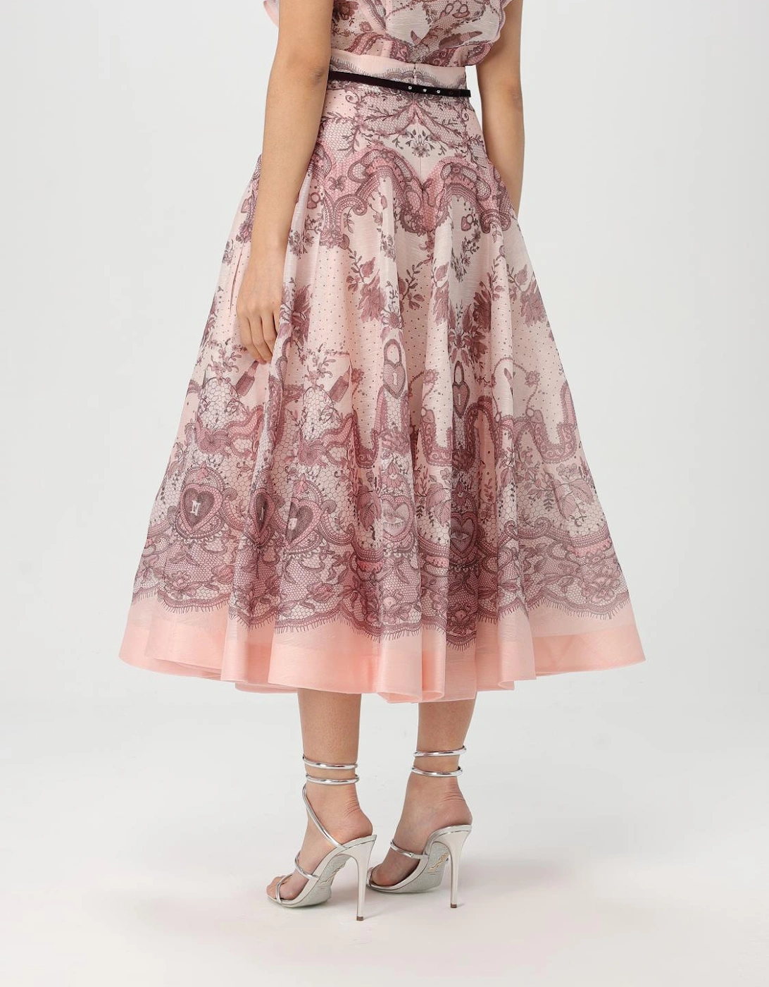 Elegant Print Skirt with Belt Stylish and Comfortable Perfect for Versatile Occasions