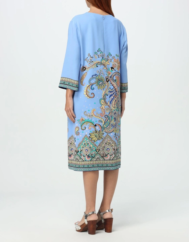 Paisley Print Midi Dress