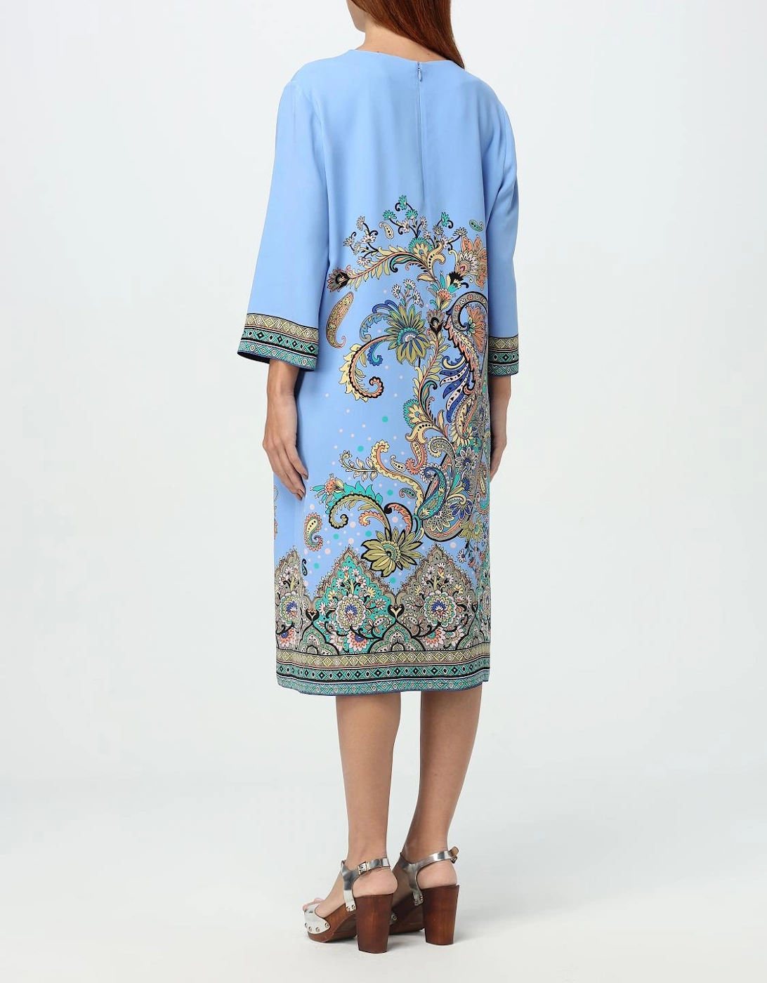 Paisley Print Midi Dress
