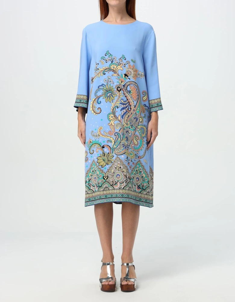Paisley Print Midi Dress