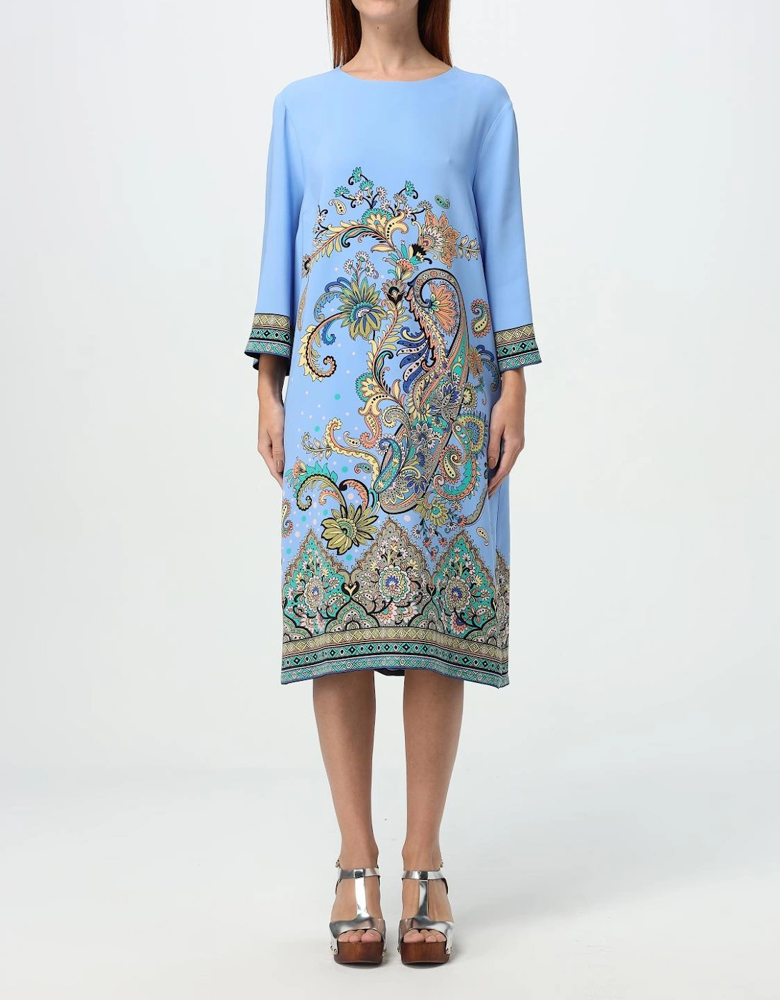 Paisley Print Midi Dress, 6 of 5